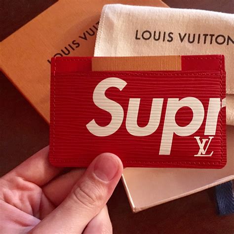 fake supreme lv card holder|is a louis vuitton card holder real.